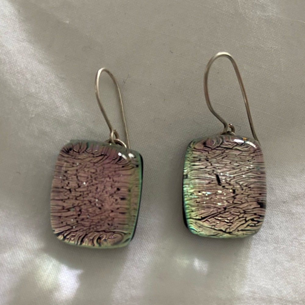 Glass earrings